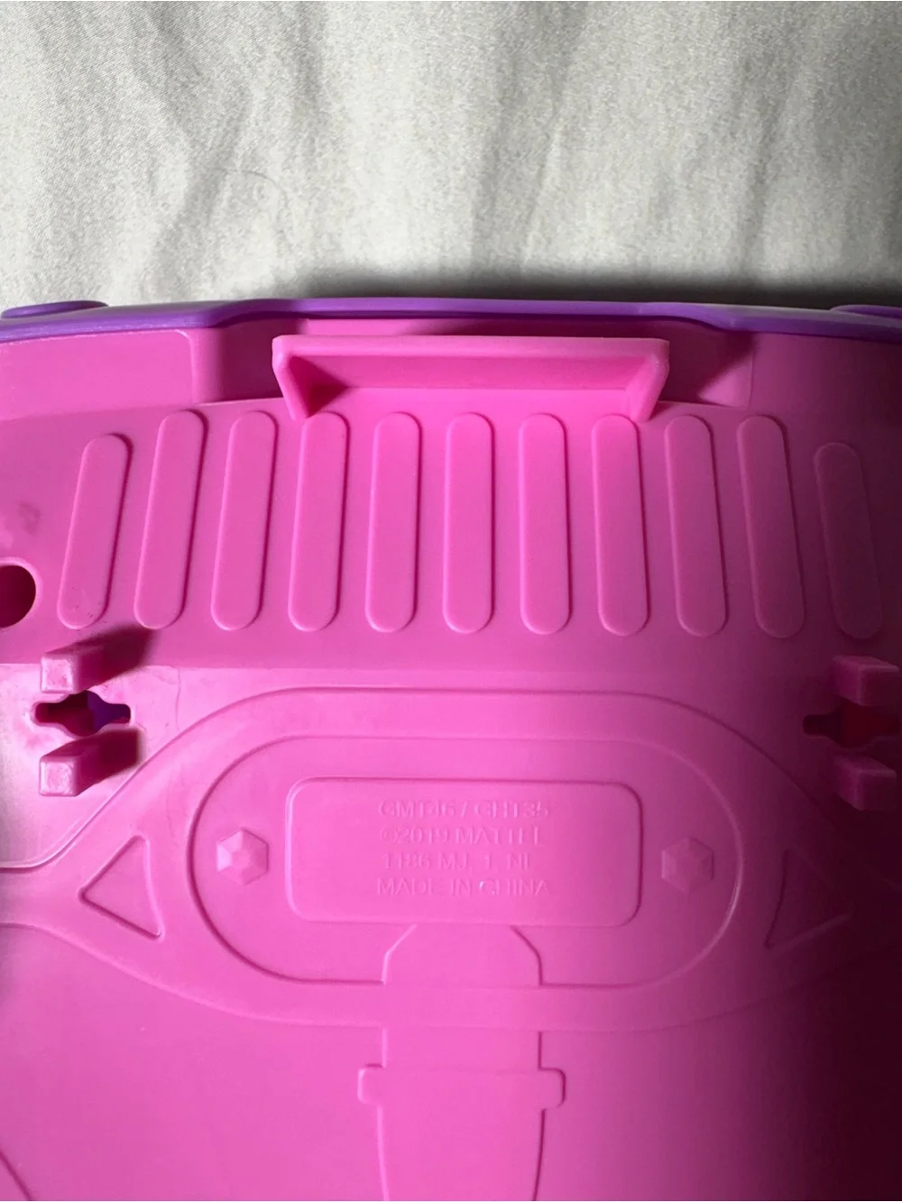 Kids Purple and Pink Toy Convertible Car with Teal Accents